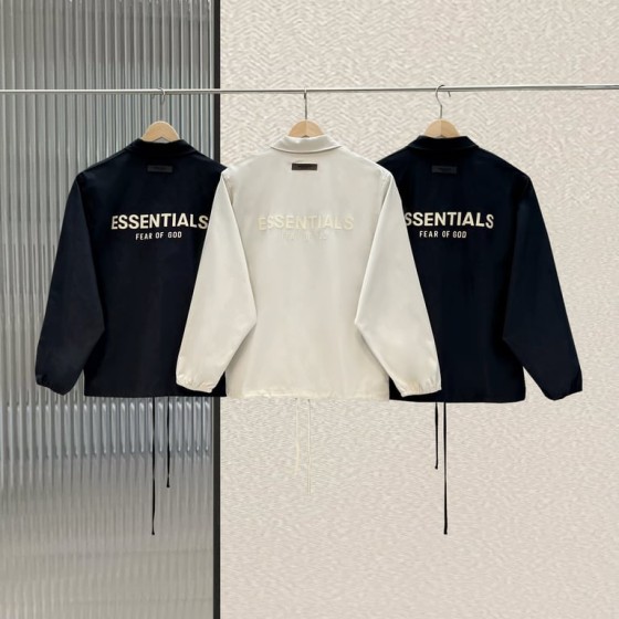 Fear of God Essentials Back Logo Coach Jacket